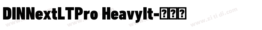 DINNextLTPro HeavyIt字体转换